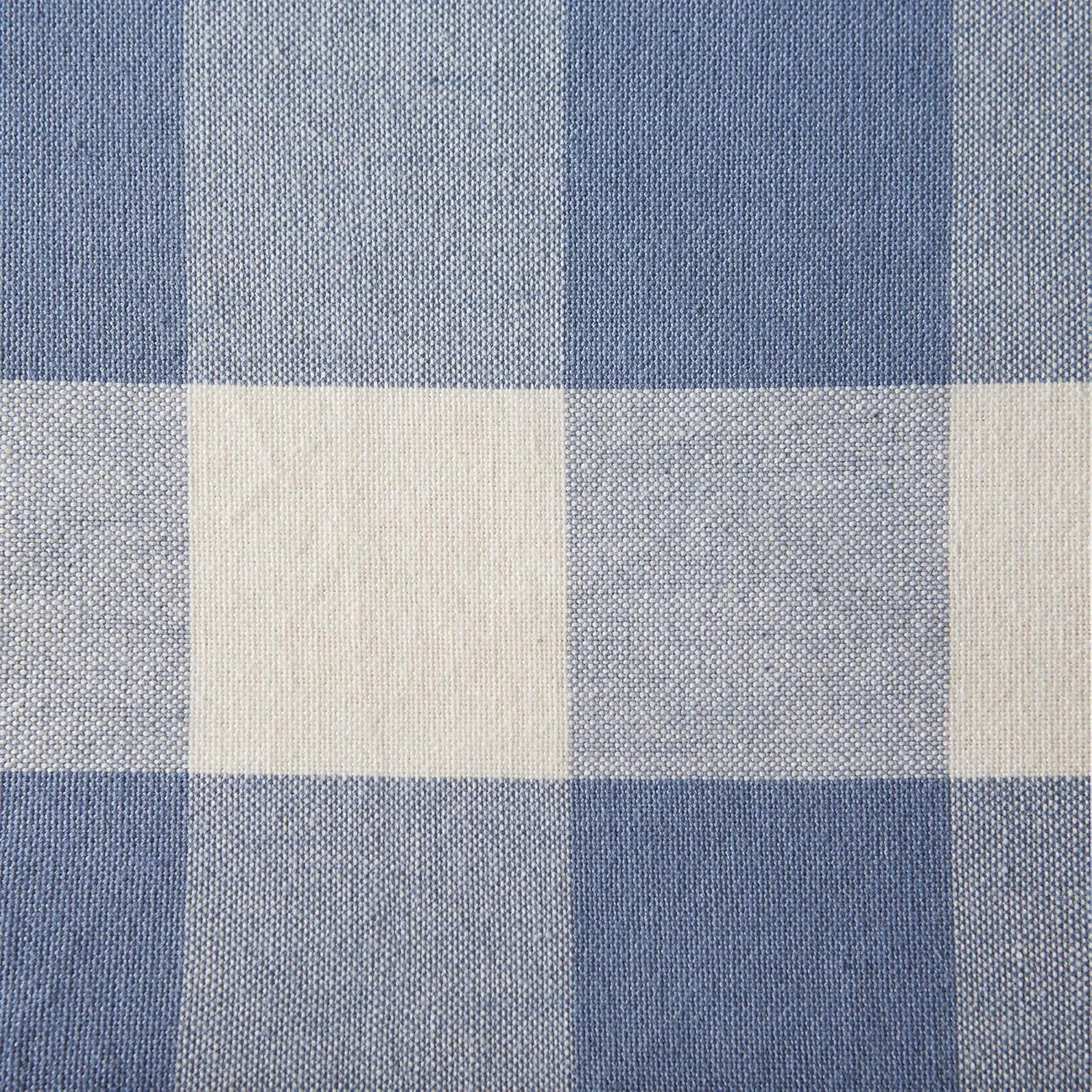 DII Buffalo Check Collection, Classic Farmhouse Cloth Napkin Set, 20x20, Stonewash Blue, 6 Piece