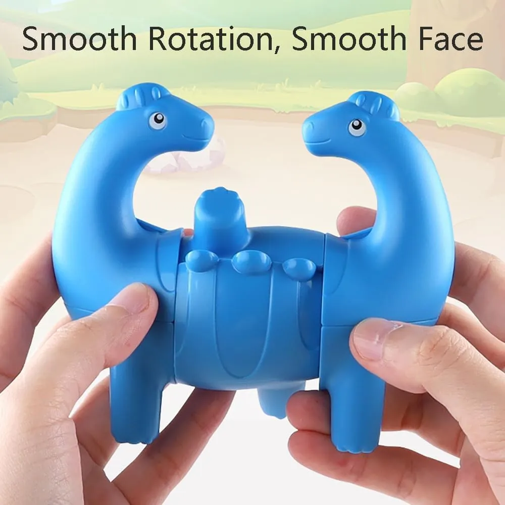 Dinosaur Speed Cubes 2x2x3, 3D Twist Puzzle Magic Fidget Speed Cubes, Stress Relief Fidget Toy Brain Teasers Travel Games for Kids, Mint