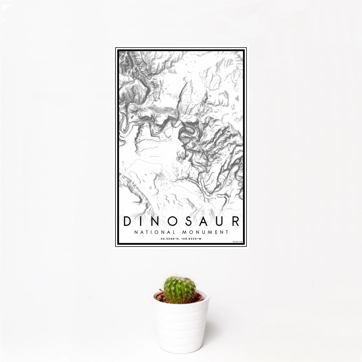 Dinosaur - National Monument Map Print in Classic