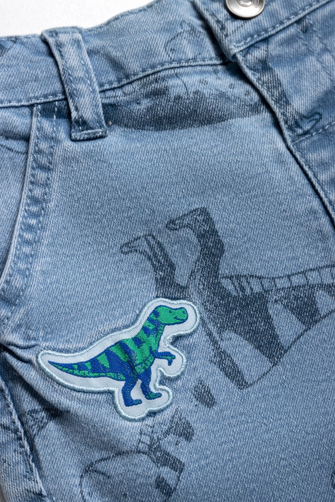 Dinosaur Denim Short Blue