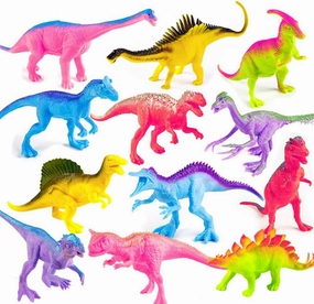 Dinosaur Figures for Toddlers Kids Toys 7 inch Jumbo Figure Educational Mini Small Kimicare Animal Toy,Cake Decoration Dinosaur Girls Boys Gift Party Supplies