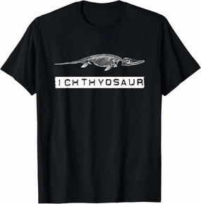 Dinosaur Lover Ichthyosaur Skeleton Fossil Collector T-Shirt