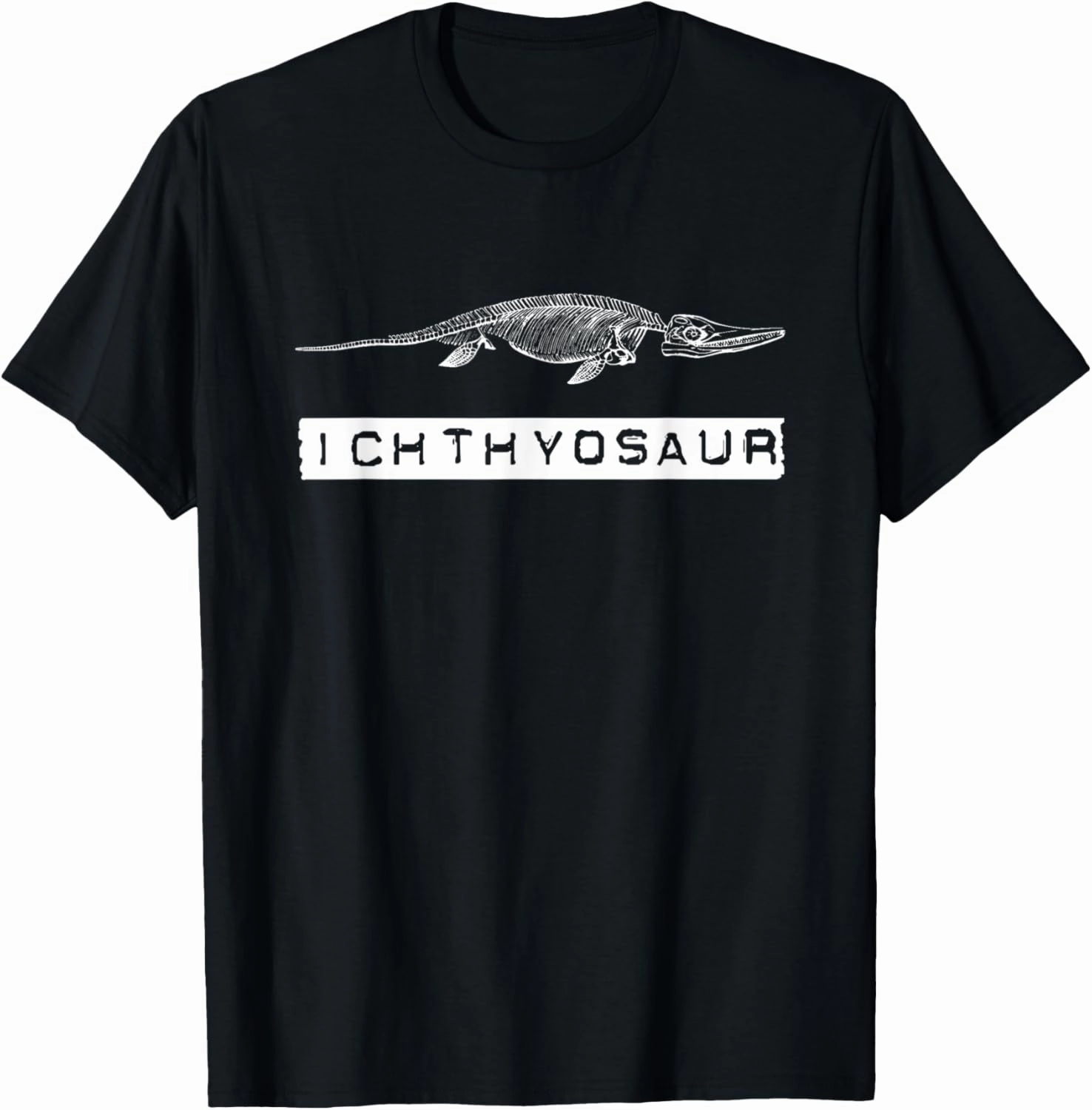Dinosaur Lover Ichthyosaur Skeleton Fossil Collector T-Shirt