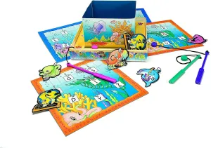 Discovery Toys AB SEAS Alphabet Letters Magnetic Fishing Game | Kid-Powered Learning | STEM Toy Early Childhood Development 4 Years and Up