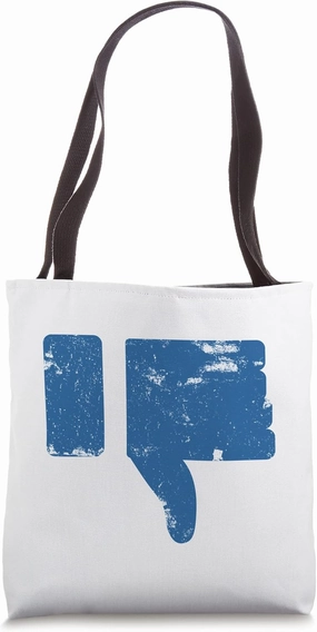 Dislike Thumb Symbol Sign Funny Word Game Sayings Cool Tote Bag