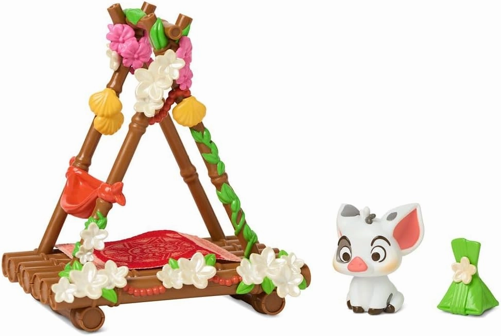 Disney Store Official Princess Moana Once Upon a Story Mini Doll Playset, 5 Inch Princess Dolls, Girl Toys, Princess Toys for Girls, 4 Year Old Girl Birthday Gifts