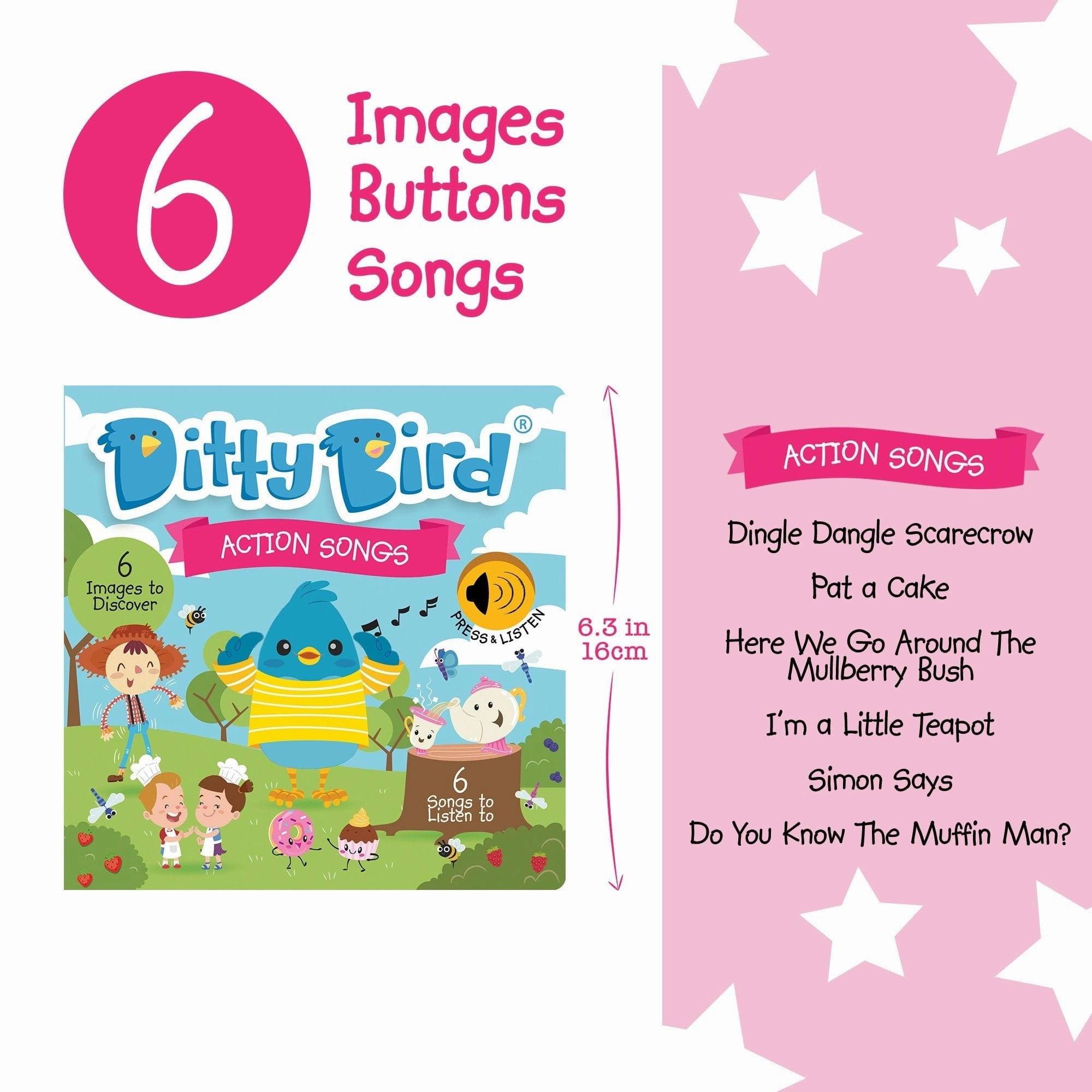 Ditty Bird Action Songs Musical Book