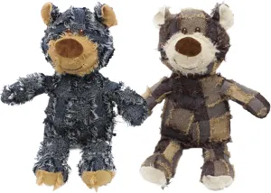 Dog Companion for Heavy Chewers- Indestructible Robust Bear Dog Toy, Resistant Squeaky Dog Toys for Heavy Chewers, Unbreakable Stuffed Plush Dog Toys for Aggressive Chewers (E-Navy Purple)