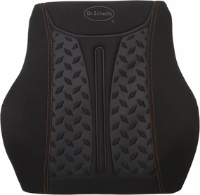 Dr. Scholl's Max Support Copper-Infused Lumbar Seat Cushion for Car, Truck, SUV — Black