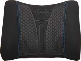 Dr. Scholl's UltraCool Gel-Infused Lumbar Seat Cushion for Car, Office, Home — Black