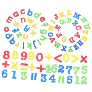 Early Learning Fridge Sticker 84pcs Alphabet Math English Learning Classroom Decor