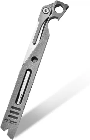 EDC Multitool Pry Bar, with Utility knife, Bottle Opener, EDC Pocket Tool, Gifts for Men (stonewashing)