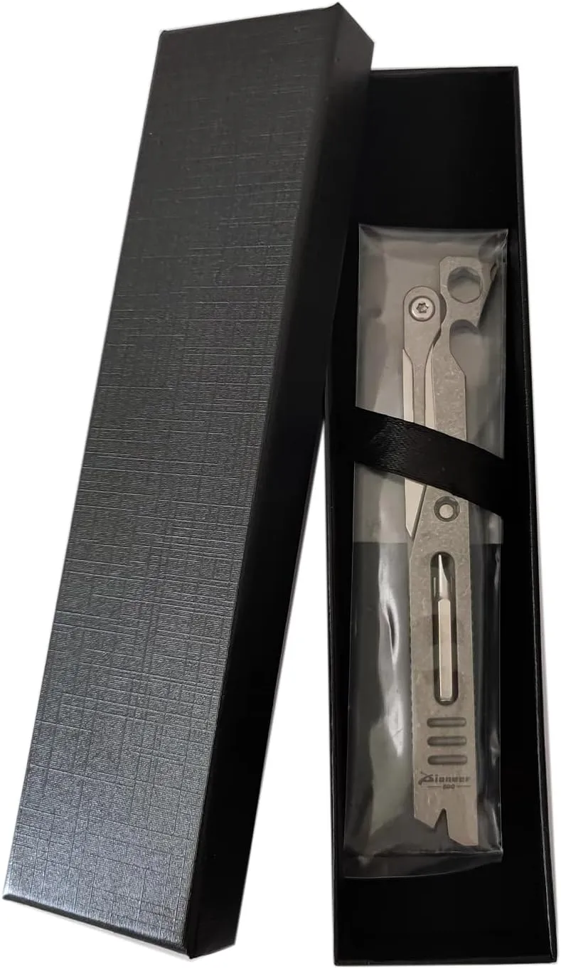 EDC Multitool Pry Bar, with Utility knife, Bottle Opener, EDC Pocket Tool, Gifts for Men (stonewashing)