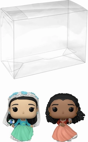 Eliza & Angelica (Specialty Series): P o p ! Broadway Vinyl Figurine Bundle with 1 Compatible 'ToysDiva' Graphic Protector (60804 - B)