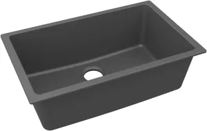 Elkay ELGRU13022GT0 Elkay Quartz Classic 29-1/2" x 18-3/4" x 9-1/2", Single Bowl Undermount Sink, Graphite