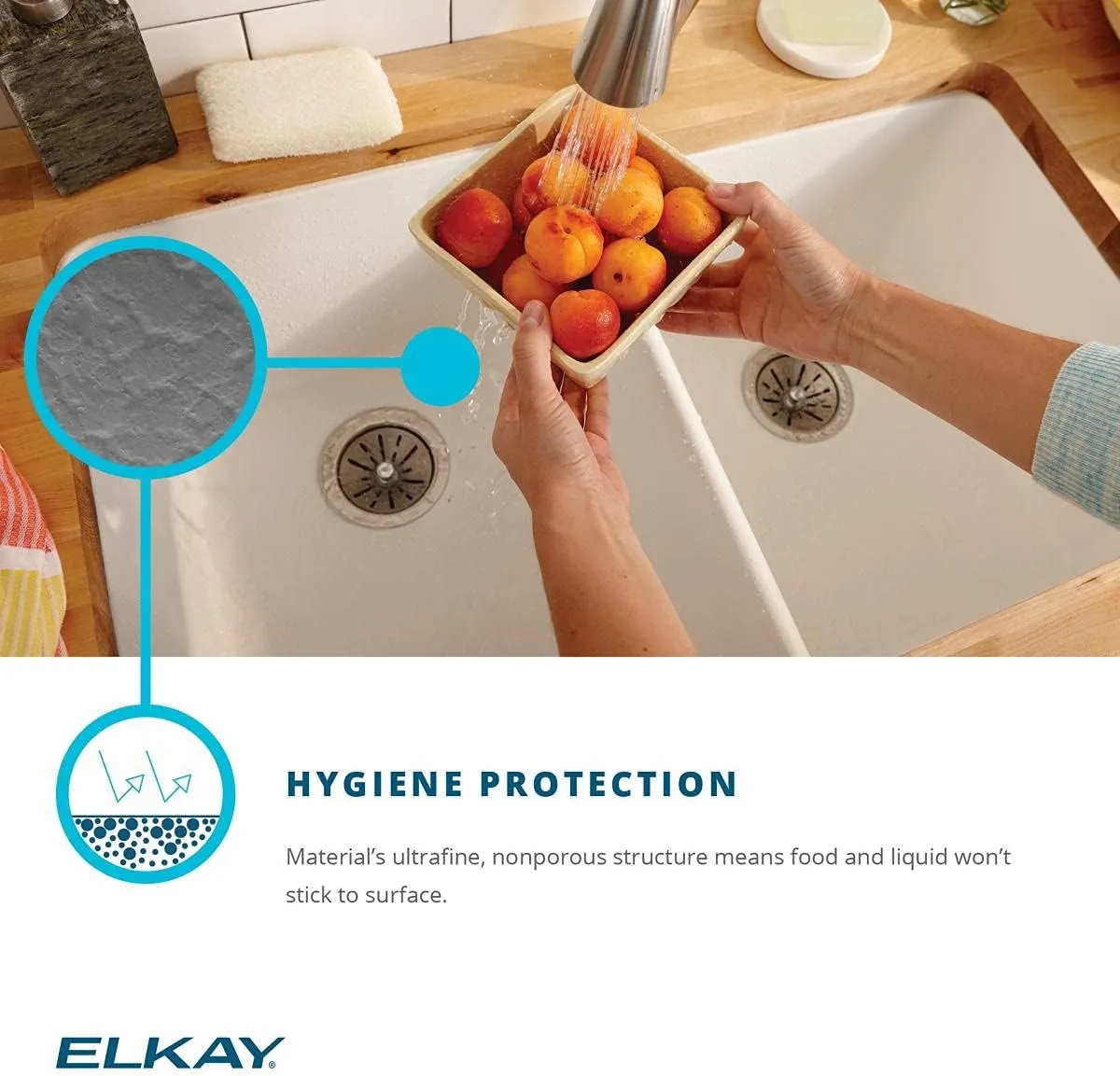 Elkay Quartz Classic 24-5/8" x 18-1/2" x 9-1/2" Single Bowl Undermount Sink Kit with Filtered Faucet Greystone