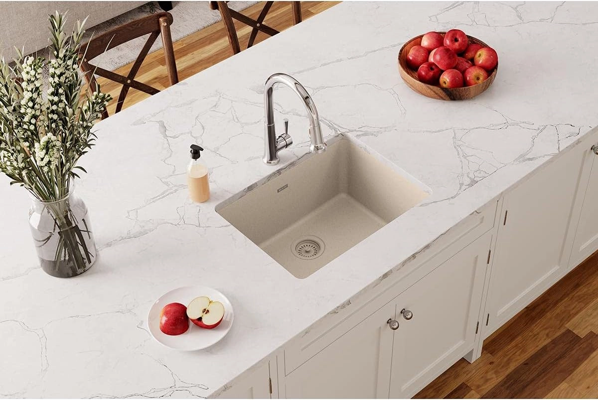 Elkay Quartz Classic ELGU2522BQ0 Single Bowl Undermount Sink, Bisque