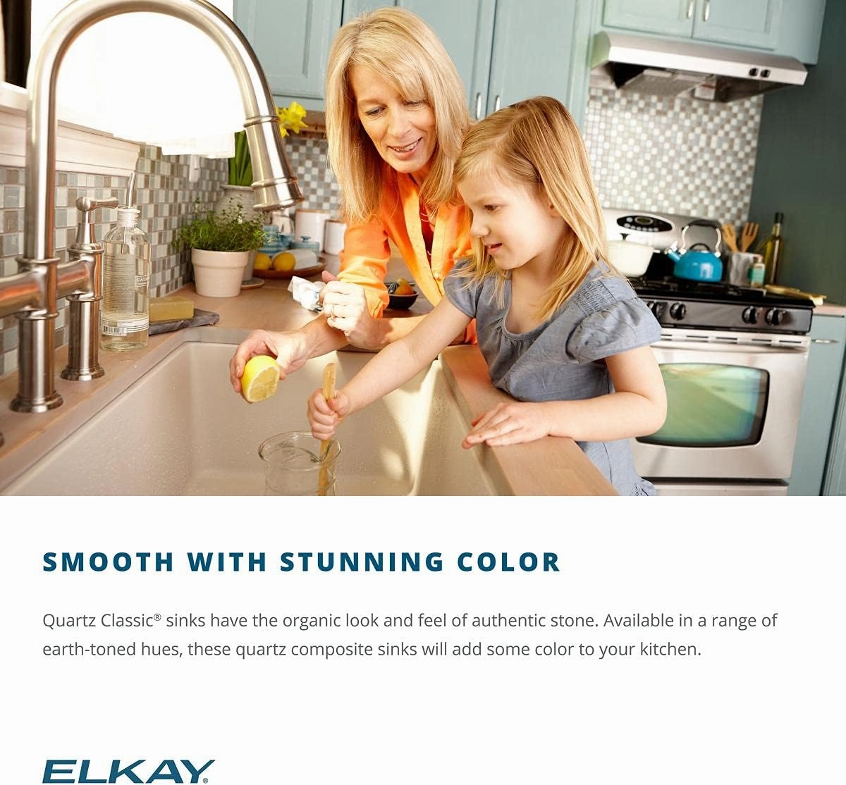 Elkay Quartz Classic ELGU2522BQ0 Single Bowl Undermount Sink, Bisque