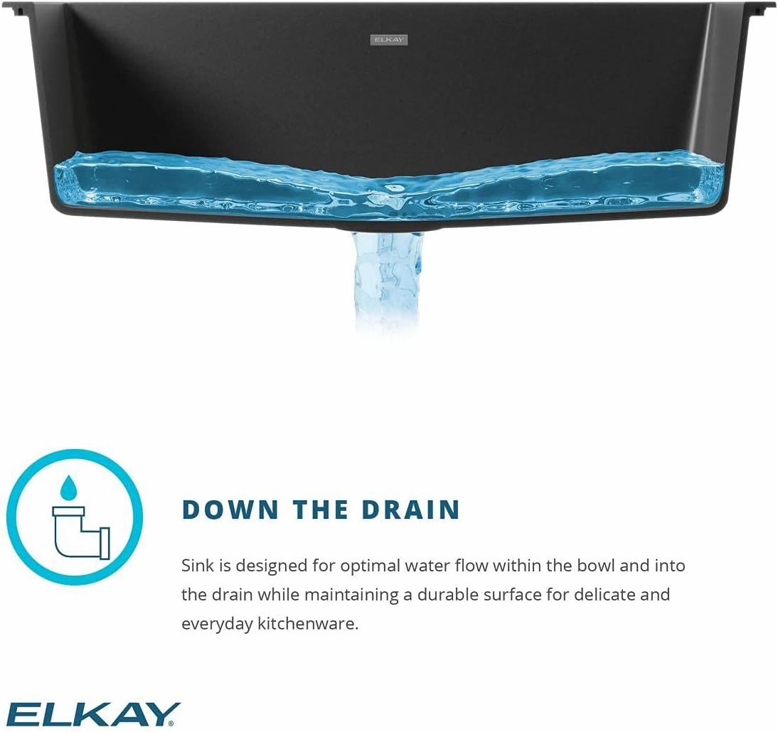Elkay Quartz Classic ELGU2522BQ0 Single Bowl Undermount Sink, Bisque