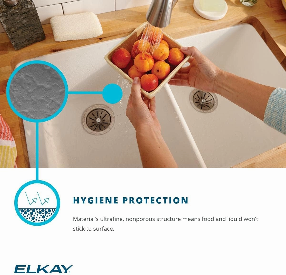 Elkay Quartz Classic ELGU2522BQ0 Single Bowl Undermount Sink, Bisque