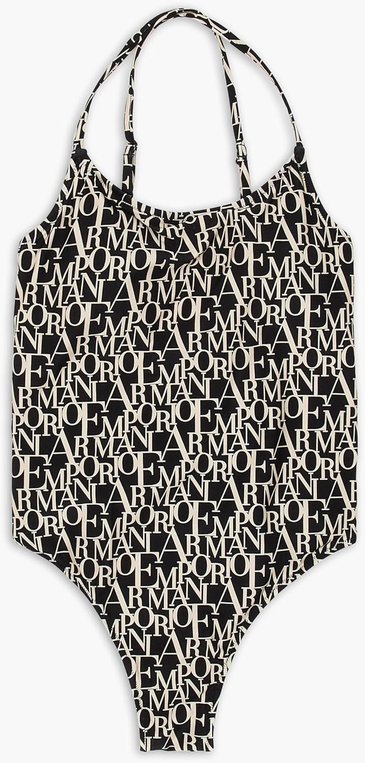 Emporio Armani Women's Classic Fit Logomania One Piece Swimsuit
