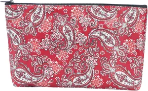 Empty Mahjong Bag,Thickened Red Printed American Mahjong Tiles Bag (Case Only)