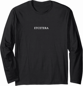 ETCETERA English Word Apparel Long Sleeve T-Shirt