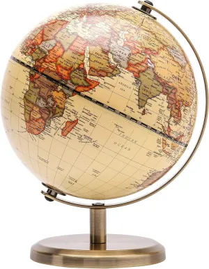 Exerz Antique Globe Dia 5.5-inch Mini Globe - English Map - Modern Map in Vintage Color