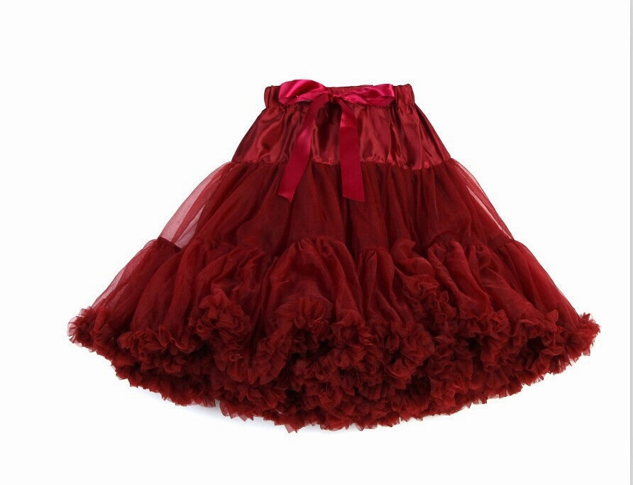 fashion Fluffy Women Pettiskirt Tutu Teenage Girl Adult Women Tutu dance wear party fluffy skirt 15 colors