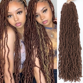 Faux Locs Crochet Hair Soft Locs 26 Inch 7 Packs Long Crochet Locs Natural Locs Crochet Hair For Women Synthetic Pre looped Crochet Braids (26 Inch (Pack of 7), 30#)