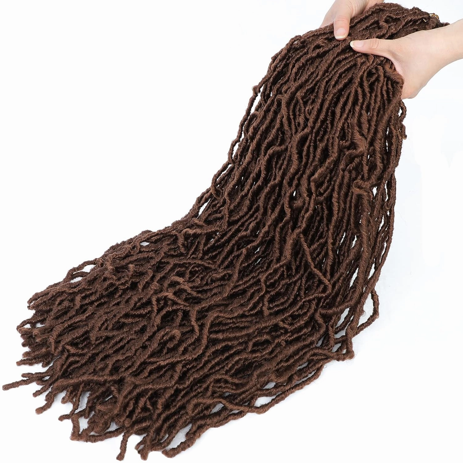 Faux Locs Crochet Hair Soft Locs 26 Inch 7 Packs Long Crochet Locs Natural Locs Crochet Hair For Women Synthetic Pre looped Crochet Braids (26 Inch (Pack of 7), 30#)