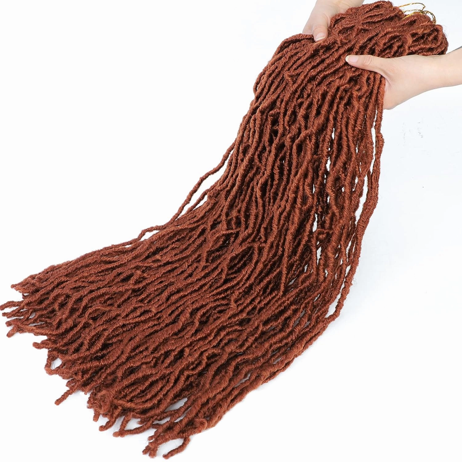 Faux Locs Crochet Hair Soft Locs 26 Inch 7 Packs Long Crochet Locs Natural Locs Crochet Hair For Women Synthetic Pre looped Crochet Braids (26 Inch (Pack of 7), 350#)