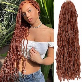 Faux Locs Crochet Hair Soft Locs 26 Inch 7 Packs Long Crochet Locs Natural Locs Crochet Hair For Women Synthetic Pre looped Crochet Braids (26 Inch (Pack of 7), 350#)