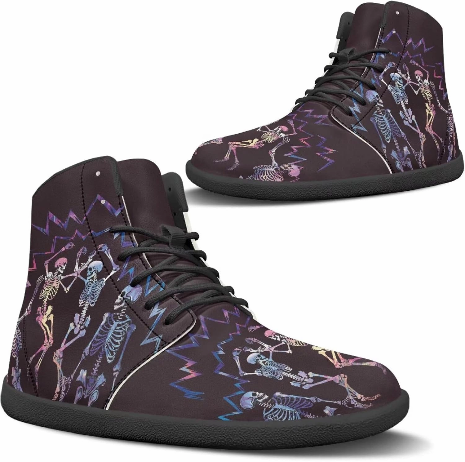 Fire Car Pattern Hiking Shoes Womens Outdoor Athletic Sports Shoes Walking Shoes Trail Running Shoes