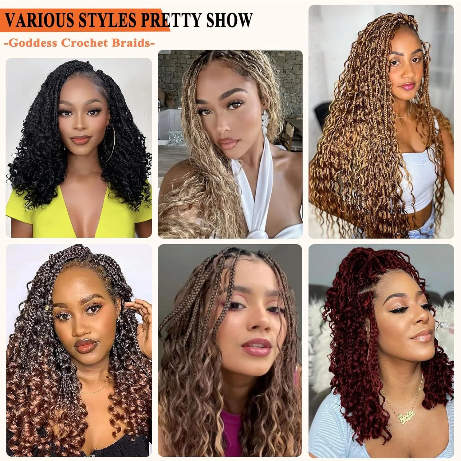 Flagship Goddess Box Braids Crochet Hair, 12 Inch 9 Packs Ombre 3Tone Boho Crochet Box Braids with Curly Ends Pre looped Crochet Hair for Black Women,Bohomian Box Braids Crochet Hair-1B/30/27