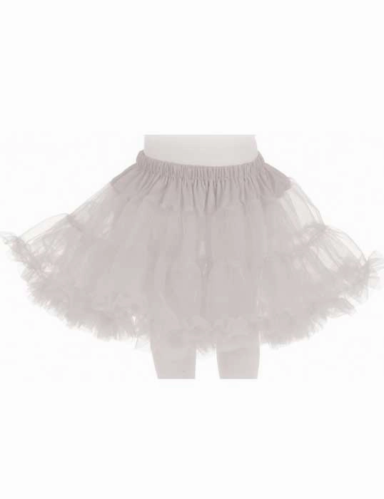 Fluffy Girls White Costume Petticoat