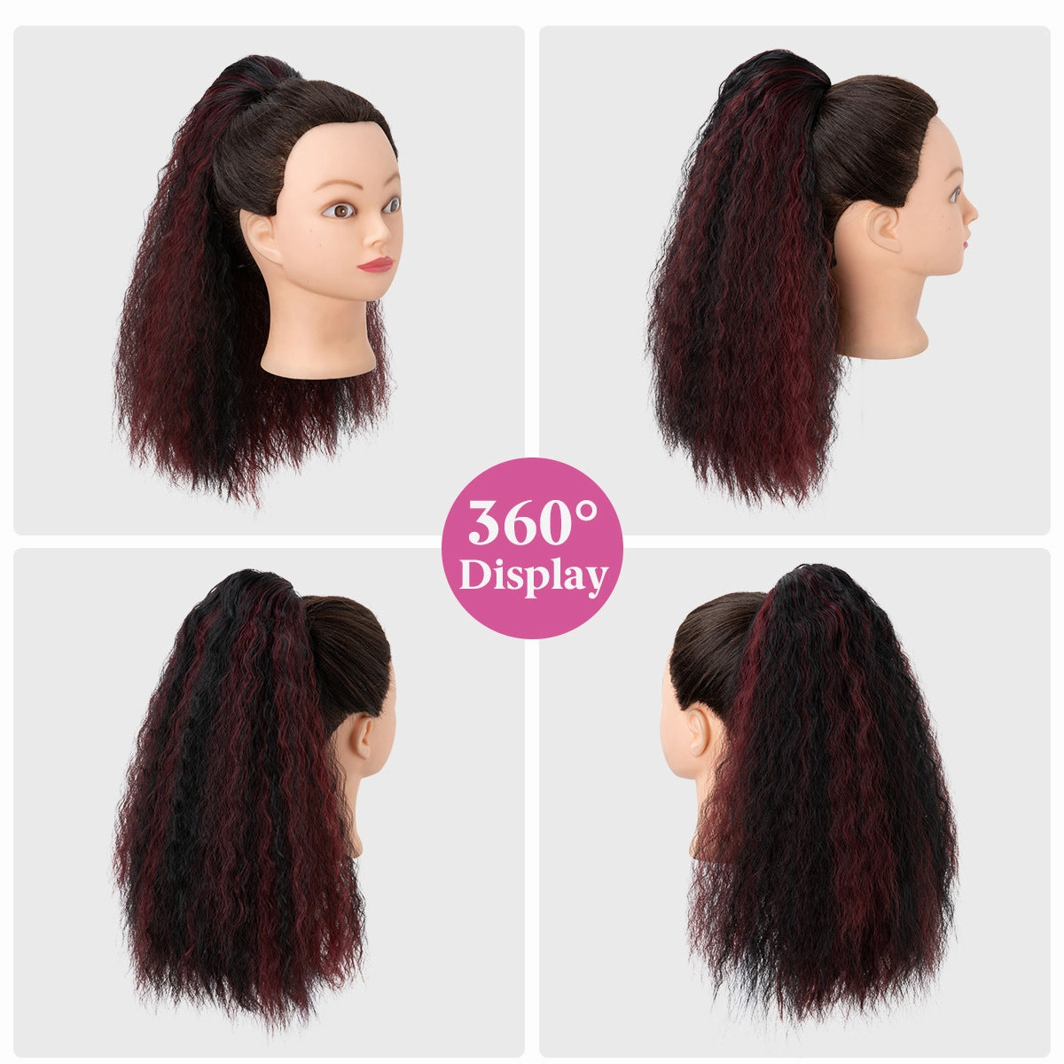 Fluffy Messy Curly Drawstring Long Ponytail Wigs Hair Extensions Wholesale
