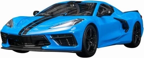 for Corvette Stingray Coupe C8 1:24 2020 Alloy Metal Model Car Birthday Gift(Black)
