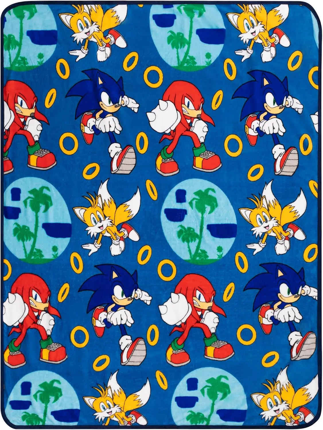 Franco Kids Bedding Super Soft Plush Throw Blanket, 46 in x 60 in, Sonic The Hedgehog, Anime