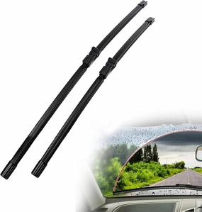 Front Windscreen Wipers for Volkswagen C-Trek 2017-2019 All-Weather Wiper Replacement Windshield Windscreen Window Car Rain Brushes Wiper Blade
