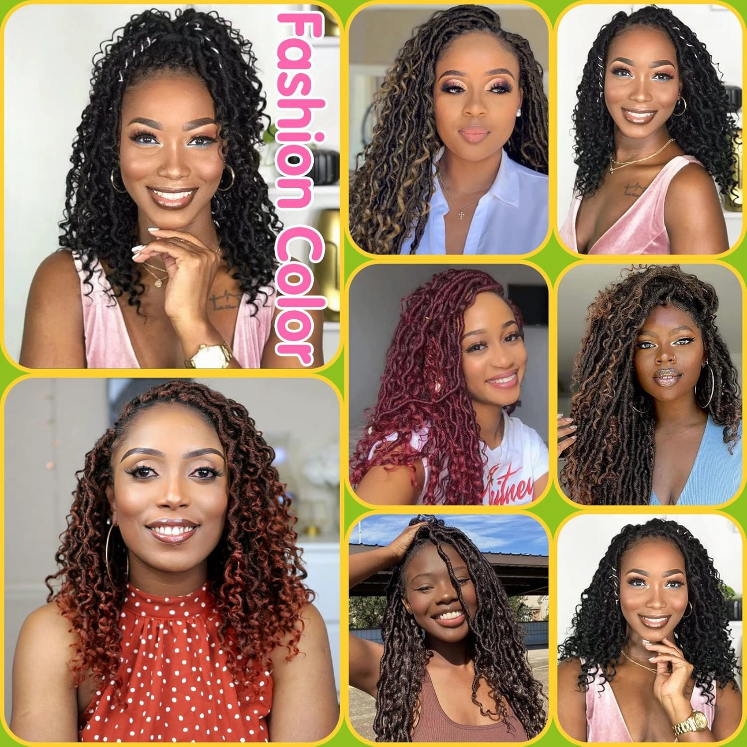 Fulcrum Goddess Locs Crochet Hair 12 Inch, 8 Packs New Faux Locs Crochet Hair for Black Women, Crochet locs with Curly Ends (12Inch (Pack of 8), 1B/30/613#)