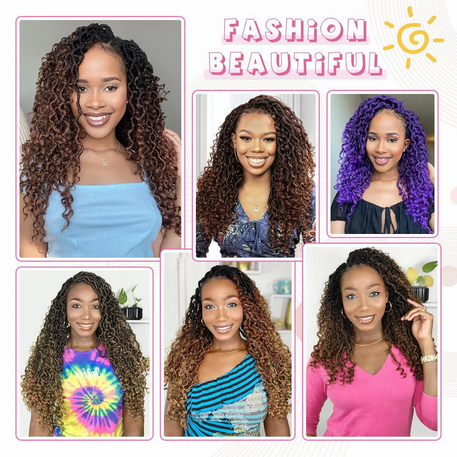 Fulcrum Goddess Locs Crochet Hair 12 Inch, 8 Packs New Faux Locs Crochet Hair for Black Women, Crochet locs with Curly Ends (12Inch (Pack of 8), 1B#)