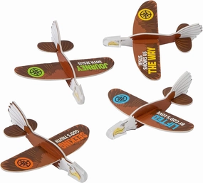 Fun Express Mini Great North VBS Foam Gliders - Bulk Set for Kids' Activities Vacation Bible School Parties & Creative Play - Colorful Lightweight & Perfect for Outdoor Fun - 72 Pieces