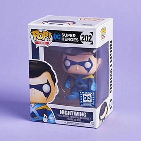 Funko Pop! DC Super Heroes Legion of Collectors - Classic Teen Titans Nightwing #202 Vinyl Figure (Bundled with Pop Box Protector CASE)