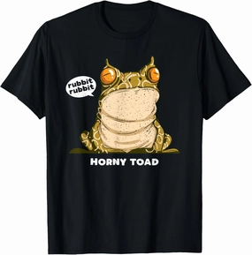 Funny Horned Lizard Horny Texas Toad Desert Frog Joke T-Shirt