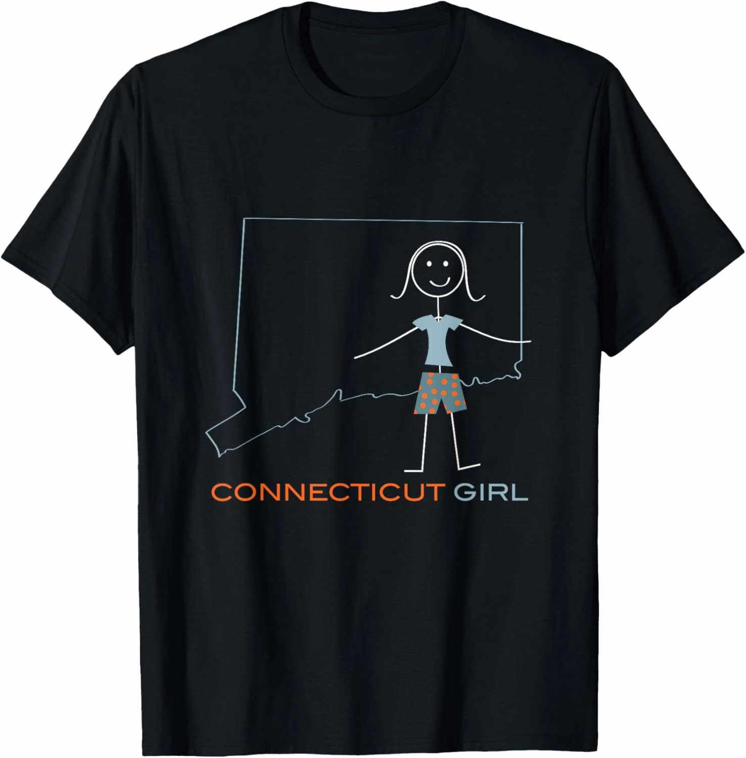 Funny Womens Connecticut, CT Girls Connecticut Souvenir T-Shirt