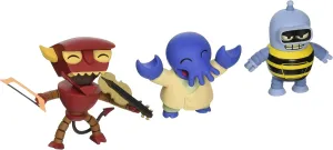 Futurama: Tineez Series 1 Version 2 3 inch Musical Robot Devil - Alternate Universe Zoidberg - Bumblebee Bender Action F