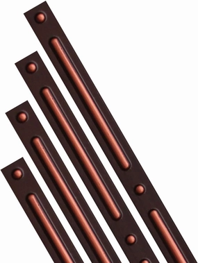 g2 Dash and Dot Grid and Seam Covers 1” x 24” in Antique Copper (48 Ln. Ft. / Pack), 24 Ounce