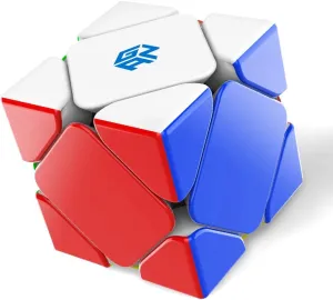 GAN Skewb 32 Magnets, Magnetic Speed Cube Gans Skewb Puzzle Cube Magic Cube Enhanced Version Light-Weight GES Pro 90° Corner Cutting for Children Adult Competition