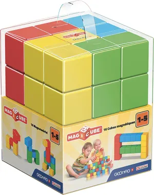 Geomag Magicube 153 - Full Color, Magnetic Constructions, 16 Cubes